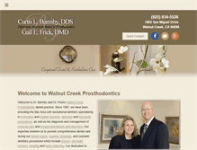 Tablet Screenshot of barmbyfrickprosthodontics.com